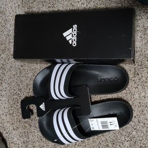 Adidas size 11 men's slides sandals